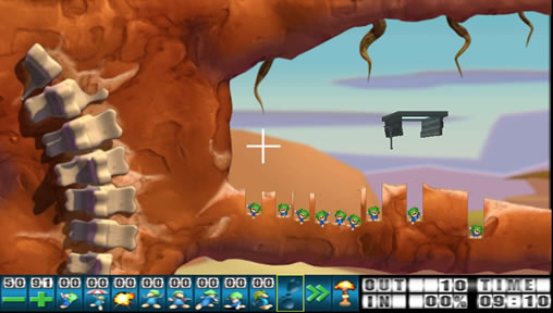 Lemmings for PSP screenshot 24